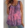 Women's Printed Pleated Tank Top