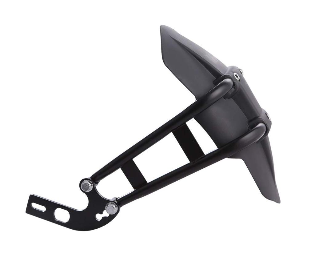 Mudguard Rear Fender Mud Flaps for BW'S125, Cygnus X, Monkey 125, Black/Red Carbon Pattern, Universal Fit, Dress-up Custom Part (Black)