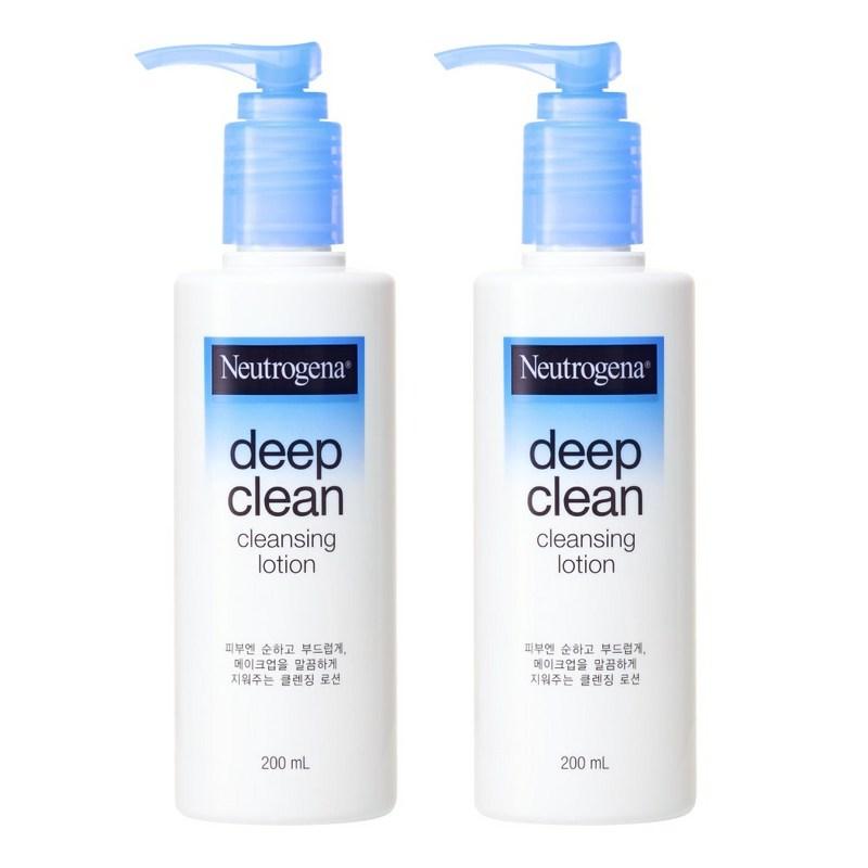 Neutrogena Deep Clean Cleansing Lotion, 200ml, 2 pcs