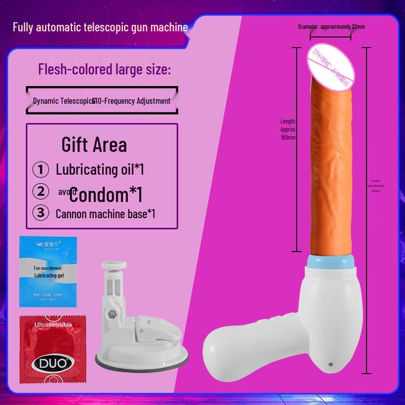 Women's Fully Automatic Retractable Vibrator - Electric Insertable Masturbator.
