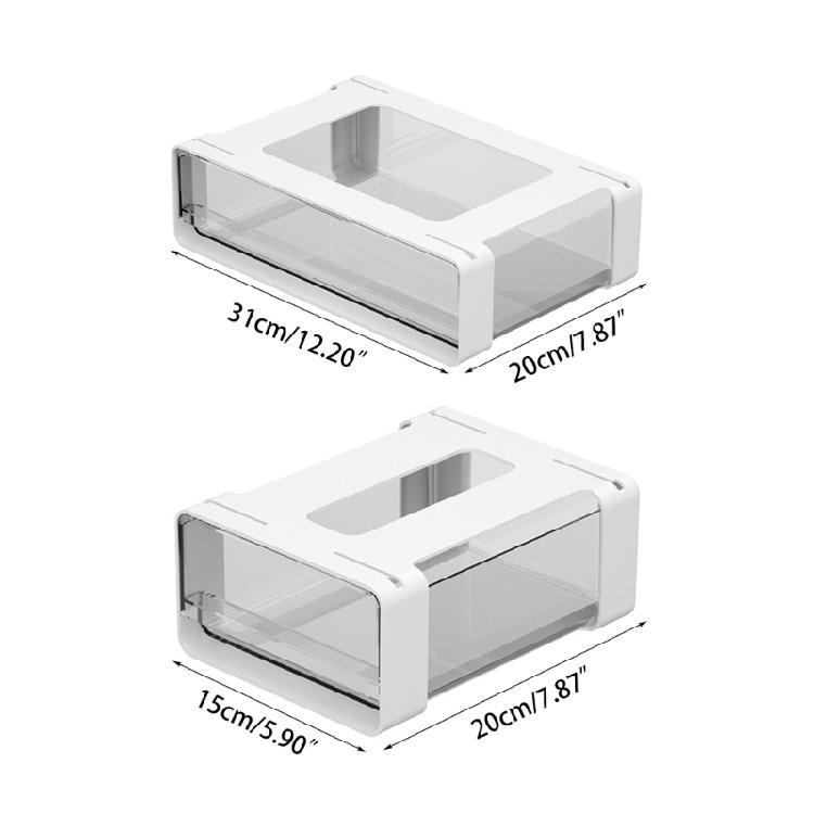 Convenient Drawer Self Adhesive Drawer Storage Box Under Desk Pen Organizer Rack