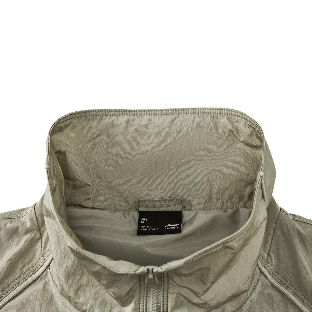 Li Ning Sports Fashion Series Windproof Lightweight Loose Fit Stand Collar Windbreaker Women Outerwear AFDWN24-3