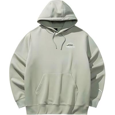 Anta Comfortable Breathable Versatile Loose Fleece Hoodie Men Hoodies Evergreen 152448701N-2