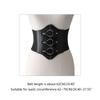 Gothic Solid Color Lift Up Female Waist Corset Wide Faux Leather Belt Women Fashion Slimming Waistband Adjustable Corset