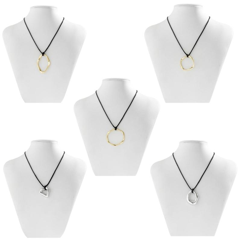 Pendant Chokers Chain Necklace Irregular Shaped Pendant Necklace Alloy Material Party Jewelry for Girls Women Gifts