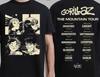 Gorillaz The Mountain Tour 2026 Europa und UK Merch mit Daten T-Shirt