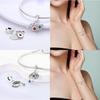 Girl Original Metal Charms Azure Zircon Circular Demon'S Eye Infinity Sun Pendant Fit Bangle Fine Gift Make your own Accessory Accessory Elegant