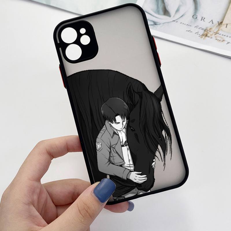 Husa de telefon anime Attack On Titan, transparentă, pentru iPhone 7 8 11 12 13 plus mini x xs xr pro max