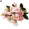 1 Bouquet 5 Branches European Style Artificial Royal Rose Home Room Decor Flowers