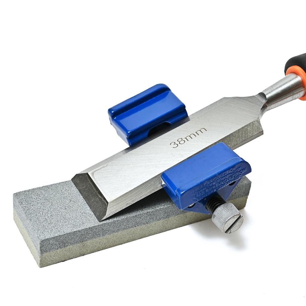 Rikopin Woodworking Chisel Set, 6 Sizes (6–38 mm), with Case and Sharpening Stones