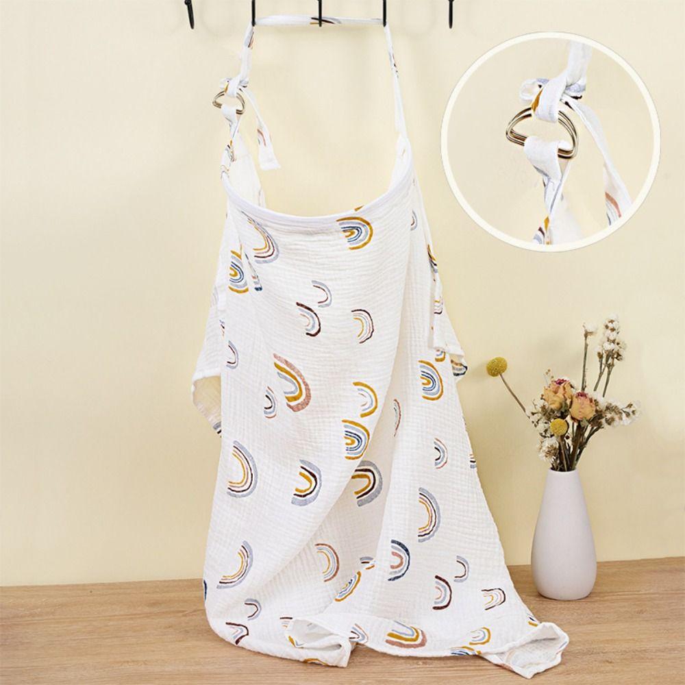 Cotton Breastfeeding Nursing Cover Breathable Baby Stroller Blanket  Mother Outing