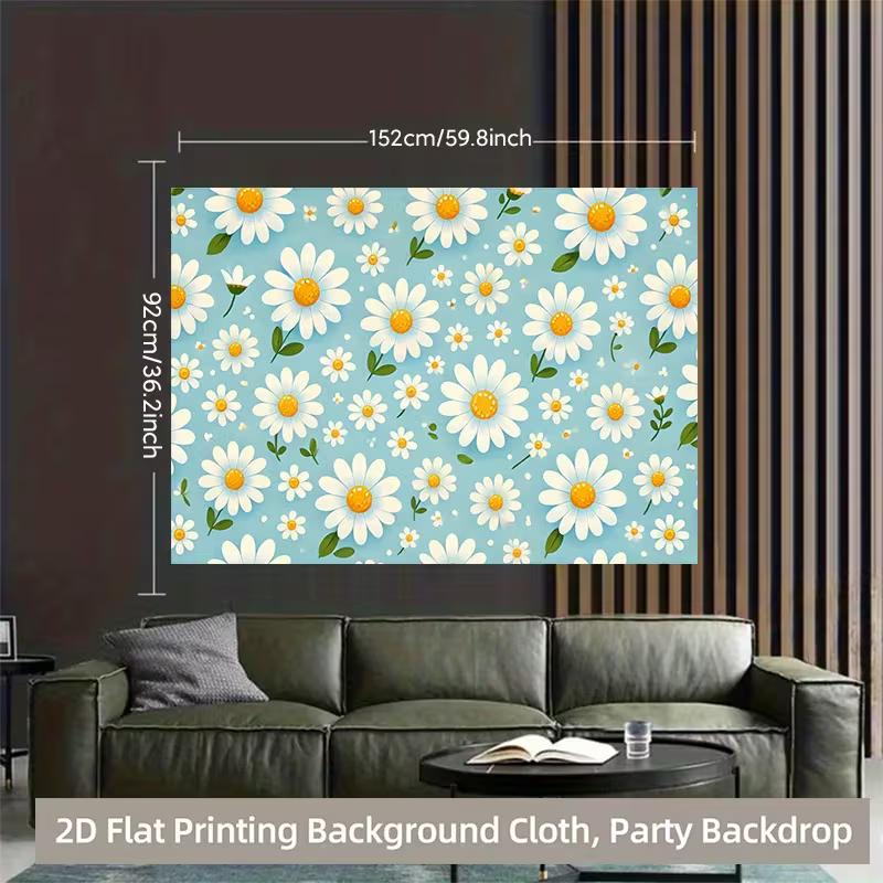 Cute Daisy Tapestry for Nursery, Bedroom and Minimalist Home Decor