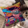 Popular B-Bad B-Bunny Singer Cushion Cover Pillow Cover Decor Pillowcase Printed Cushion Case For Couch