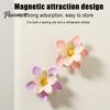 Floral Fridge Magnet Clip 2PCS Lotus Blossom Sealing Clips, Magnetic Refrigerator Bag Multi-petal Moisture-Proof Storage for Kitchen Snack