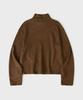 HOOVES Oblique Half-Neck Long Sleeve [Brown]