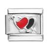 1pcs Fashion 3 Styles Heart Love Charms Italian Links Fit 9mm Bracelet Stainless Steel DIY Making Women Jewelry