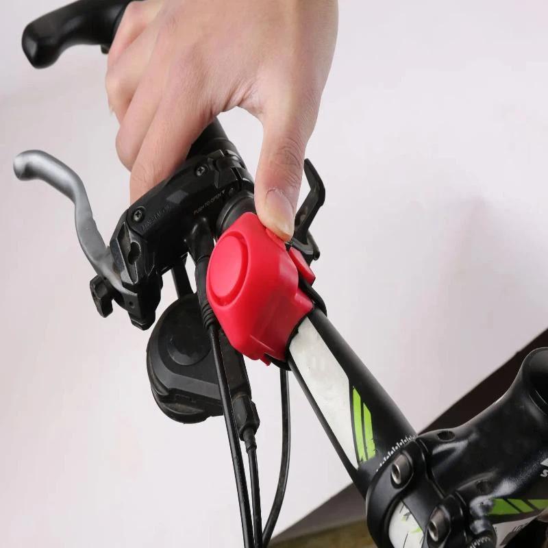 Bike Electronic Loud Horn 130 Db Warning Safety Electric Bell Police Siren Bicycle Handlebar Alarm Ring Bell Cycling Accessories