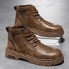 Motorcycle Outdoor Work Hiking Leather Luxury Designer Mens Boots Casual Ankle Winter Shoes Cowboy Chelsea Combat Tactical