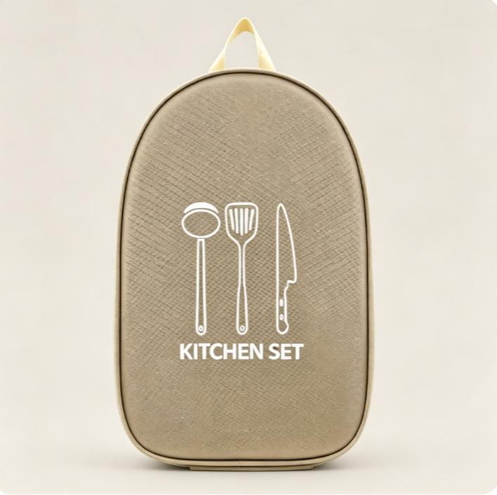 Waterproof Portable Camping Kitchen Utensil Storage Bag Compact Travel Carry Case Organizer Pouch for Outdoor Cooking Tools
