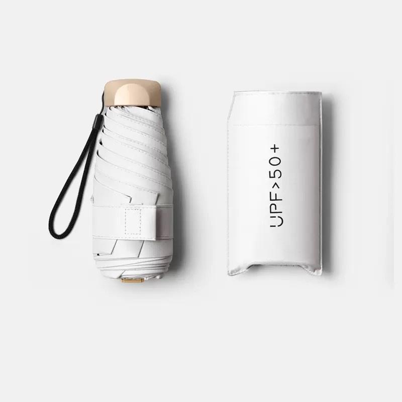 Flat 50% Off Card Bag Umbrella Sun Umbrella Women'S Mini Sun Protection Ultraviolet Pocket Umbrella Flat 50% Off Small