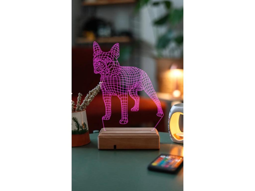Pug 16 Color Decorative Lamp French Bulldog