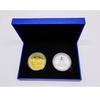 Space Station Commemorative Medallion - One Gold and One Silver Double Set Box, Small Gifts, Souvenirs