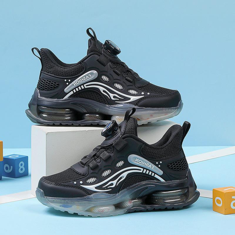 Breathable Boys' Sports Shoes: Mesh Running & Basketball Sneakers for Toddlers