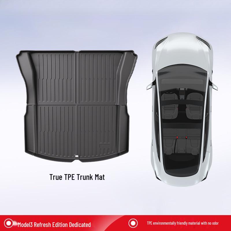 Upgraded TPE Trunk Mat Set for Tesla Model Y3 - Front & Rear Trunk, YL Interior Accessories