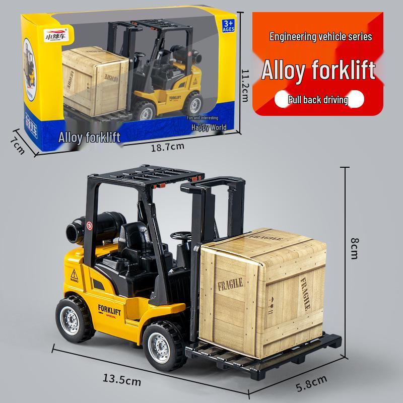 

Pull-Back Mini Alloy Forklift Toy Car for Kids – Construction Simulation Model