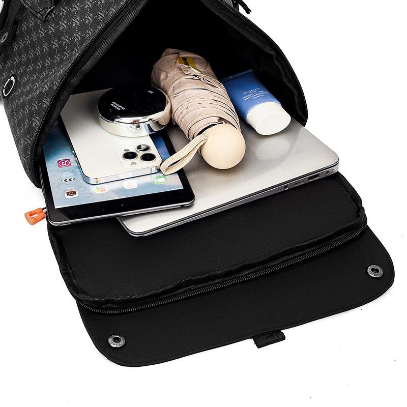 Schoolbag Business Backpack Men's Printed Business Commuter Backpack Travel Casual Large Capacity Laptop Backpack