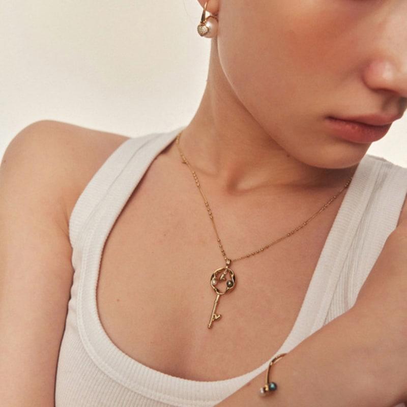 Vingt Six Avril 3-n10 Shape of Your Heart Key Necklace