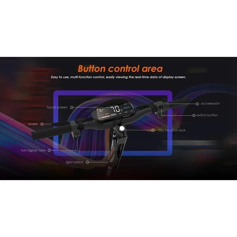 EU Lager KuKirin G4 Elektroroller 2000W Motor 60V 20Ah Akku 75km Top Reichweite 70km/h Max Geschwindigkeit 11" Offroad Vakuumreifen