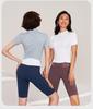 Women's Quick-Dry Short Sleeve Sports Top: Zipper Slim Fit Cycling, Yoga, Running Jacket for Summer Fitness