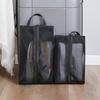 Organizzatore per Scarpe con Cerniera Grande Capacità Design Traslucido Borsa Impermeabile per Scarpe Accessorio da Viaggio
