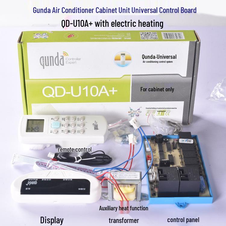 Placa de Controle de Ar Condicionado com Aquecimento Elétrico Qunda para Unidades de Parede, Piso e Teto (Tipo PG, QD02/03).