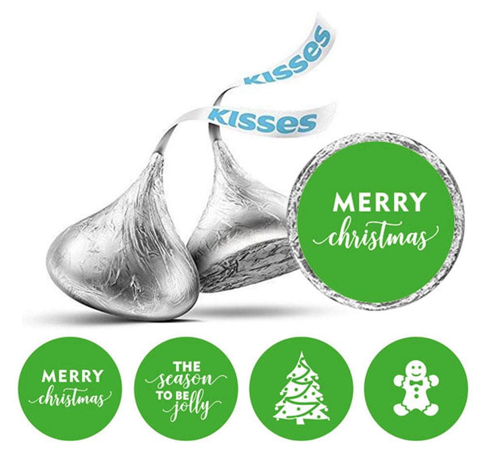 Darling Souvenir Party Favor Christmas Theme Stickers Chocolate Candy Labels 190 Pcs