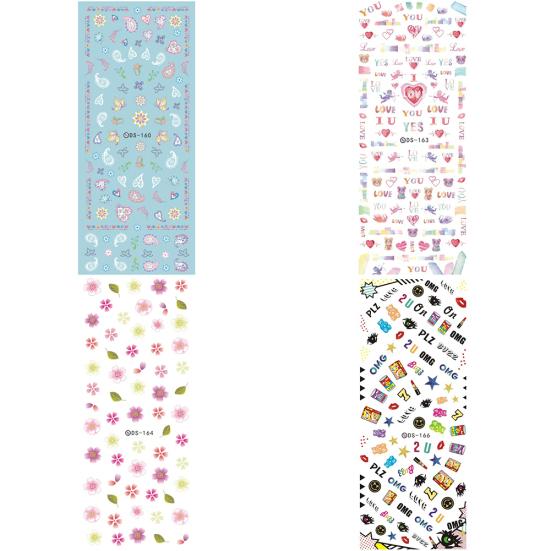 DIY Design Water Transfer Nail Art Wrap Sticker Watermark Fingernails Decals