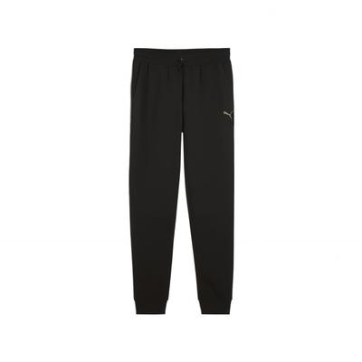Solid Color Comfortable Versatile Lace-Up Mid-Rise Knitted Sports Pants Men Bottoms Black 684197-01