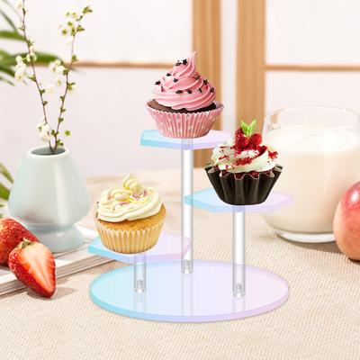 Display Stand Organizer Cupcake Holder Acrylic Cupcake Stand Wedding Cake Stand for Countertop Birthday Holiday Wedding Home