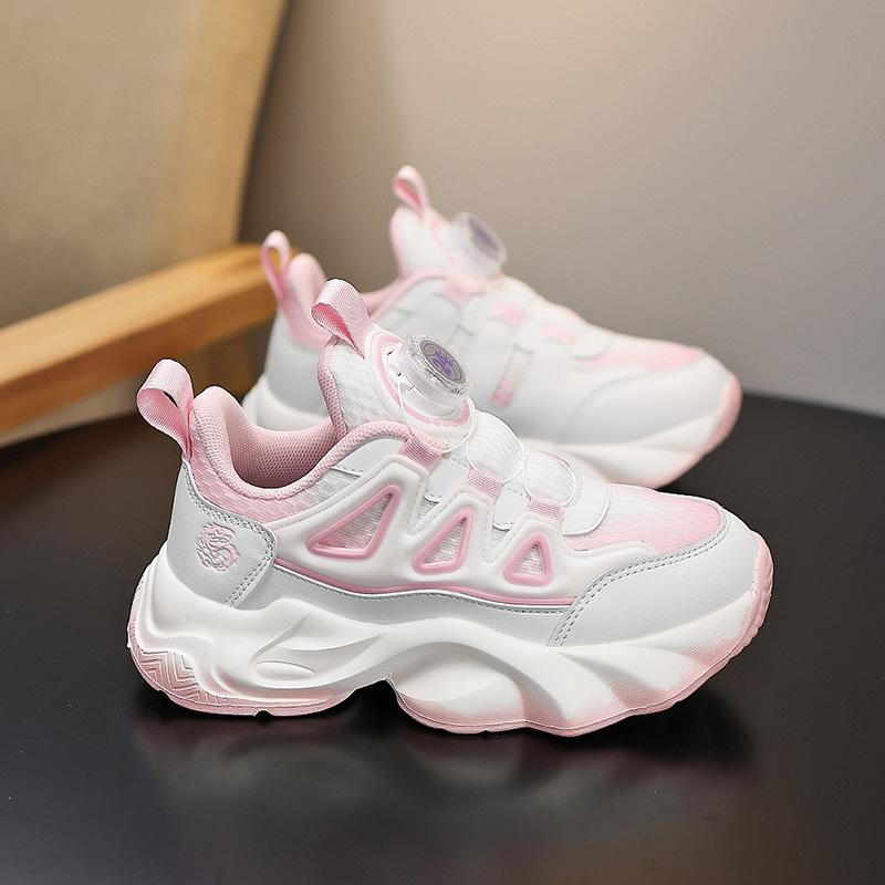 28-39 Tamanho Grande Infantil Antiderrapante Resistente ao Desgaste Conveniente Moderno e Casual Sapatos Esportivos para Sapatos de Corrida de Meninas