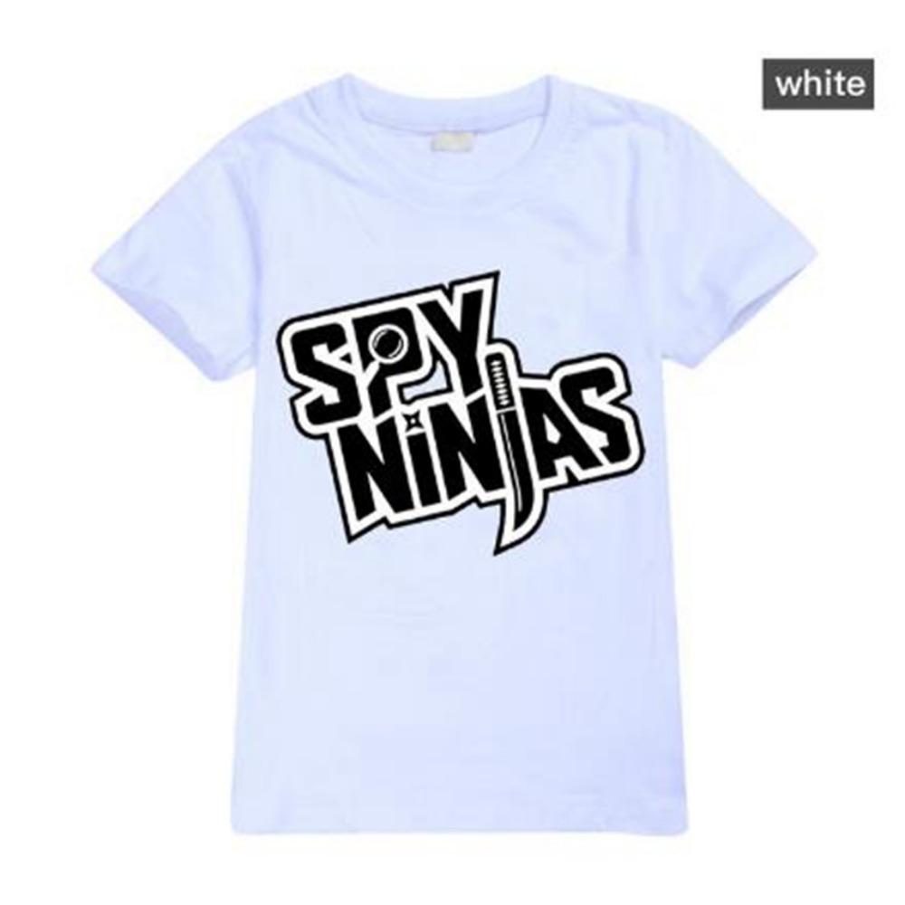 

SPY NINJA Summer Cotton Tshirts Kids Cosplay Top Short Sleeve T-shirt Girls Clothes for Boys Tee Costumes Kawaii Christmas Shirt 160