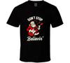 Don't Stop Believin Guitar Playing Santa Christmas Gift T Shirt