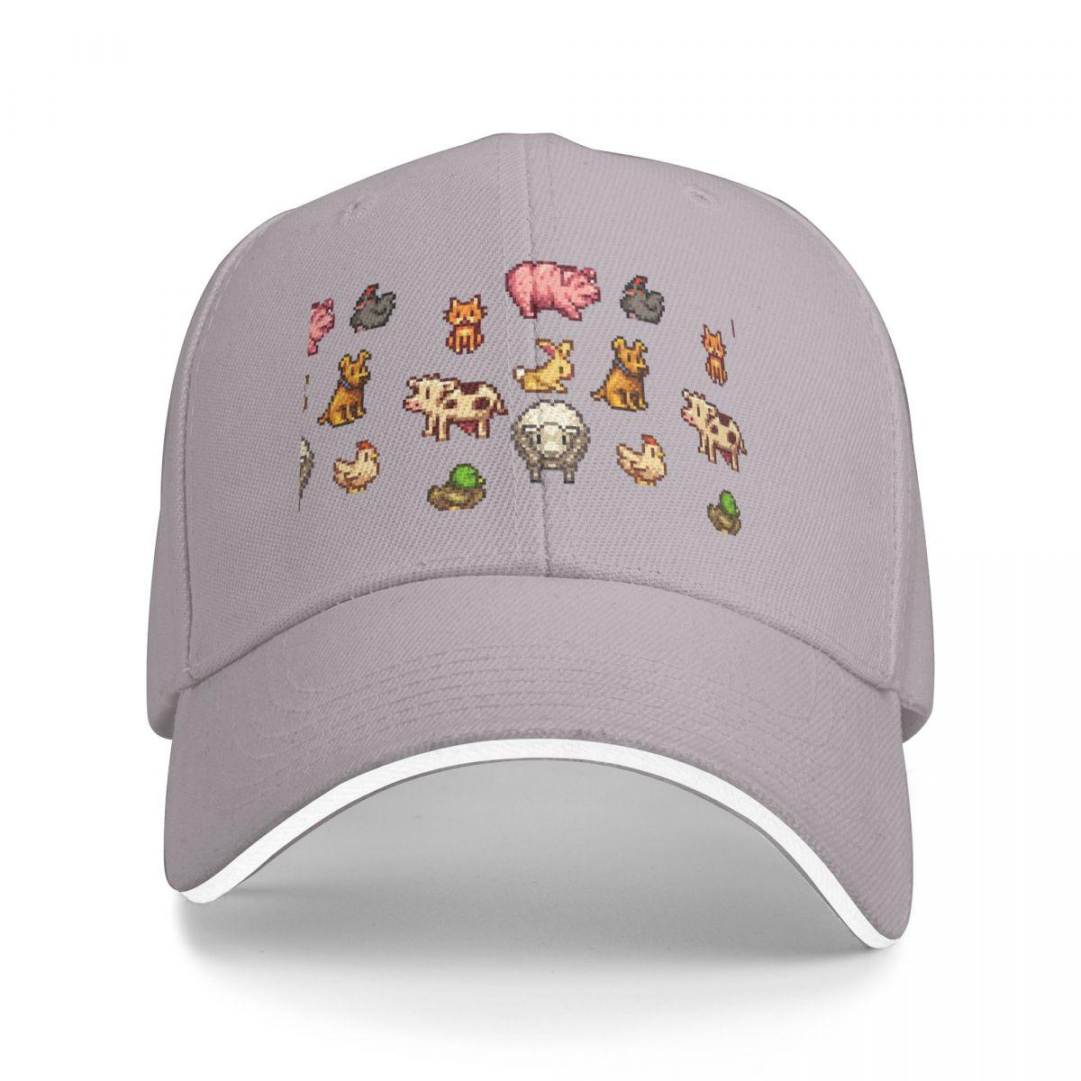 

Кепки бейсболки Stardew Valley Snapback Модні бейсболки Дихаючі Повсякденні Кепки Для вулиці Унісекс One Size
