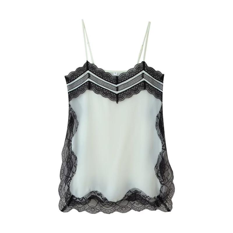 European & American Women's Lace Lingerie Style Casual Fashion Top