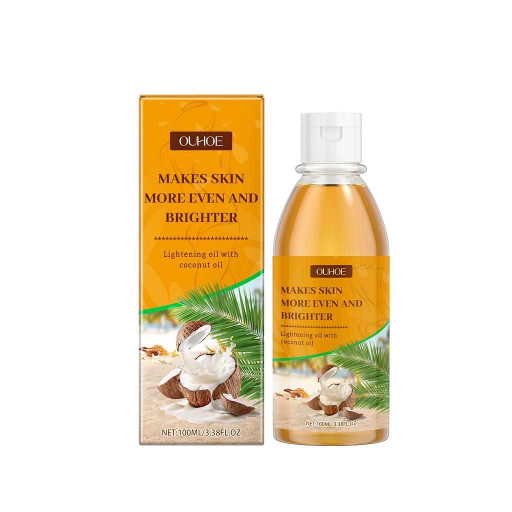Масло для сияния кожи Ouhoe с кокосом для роскошного увлажнения и упругости кожи 100 мл