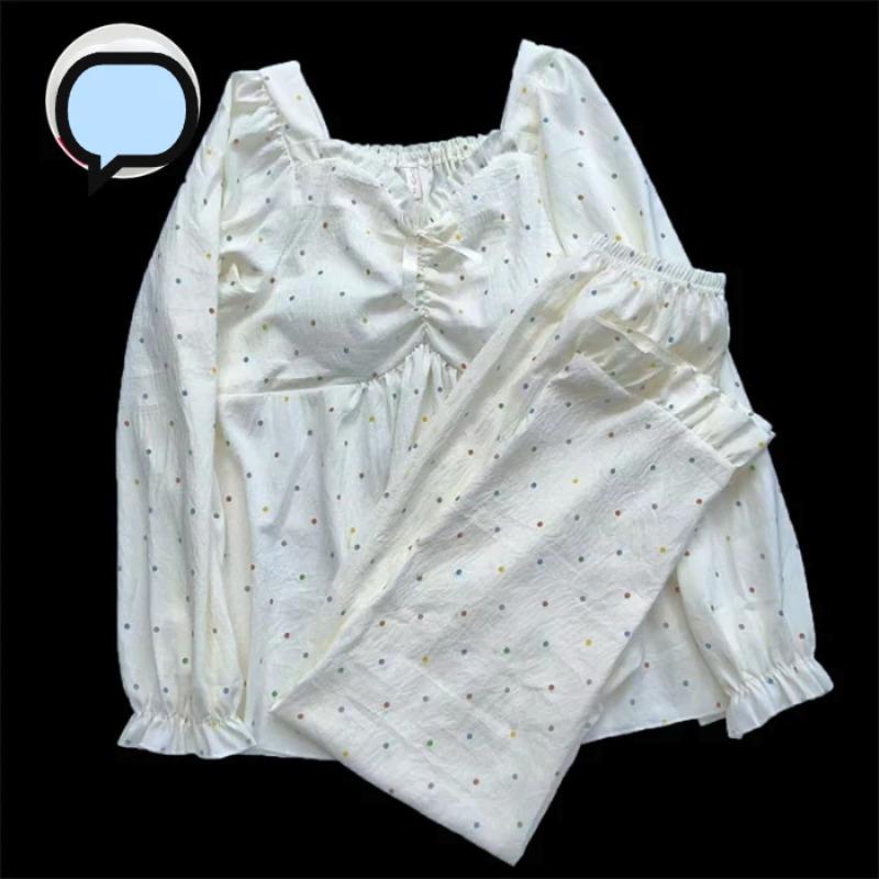 

Женская пижама с принтом «Любовь к бабочкам», V-образным вырезом, рукавами реглан, повседневная, универсальная, новый пижамный комплект, стиль домашней одежды M