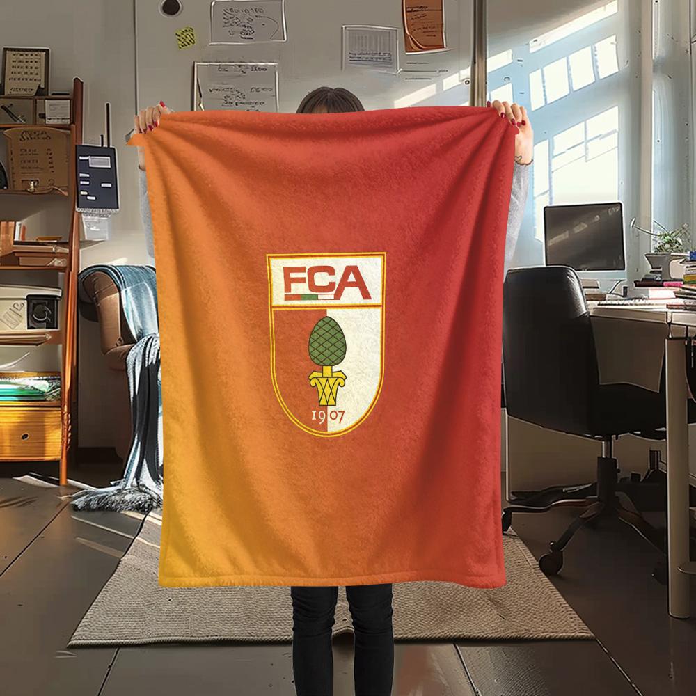 FC Augsburg Flannel Blanket, High quality Comfortable for All Seasons, Home Decor, Warmth and Comfort