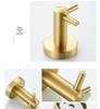 Minimalist Brushed Gold Towel Rack - 304 Stainless Steel Bathroom Hardware Hanger