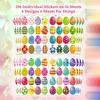 256Pcs Party Decoration Sticker Wrapping Sticker for Seal Envelope Packaging Scrapbooking Mug Journal Laptop Snowboard