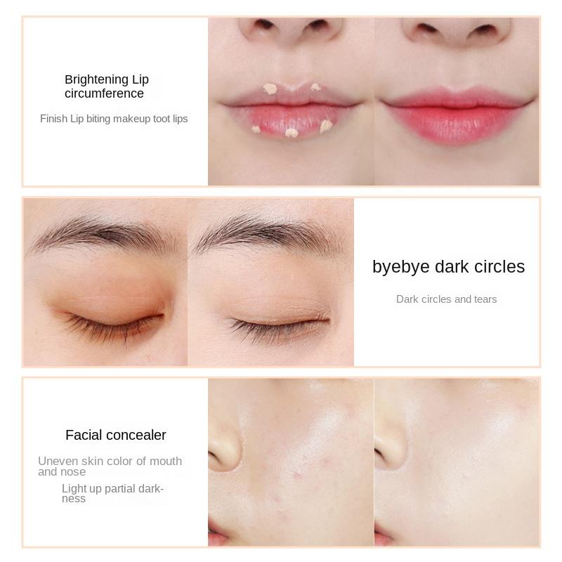 KISS BEAUTY Hydrated Light Mist Concealer Wenn Sie den Make-up-Concealer an der Basis halten, lässt sich Öl nicht leicht entfernen und die Haut klebt nicht fest